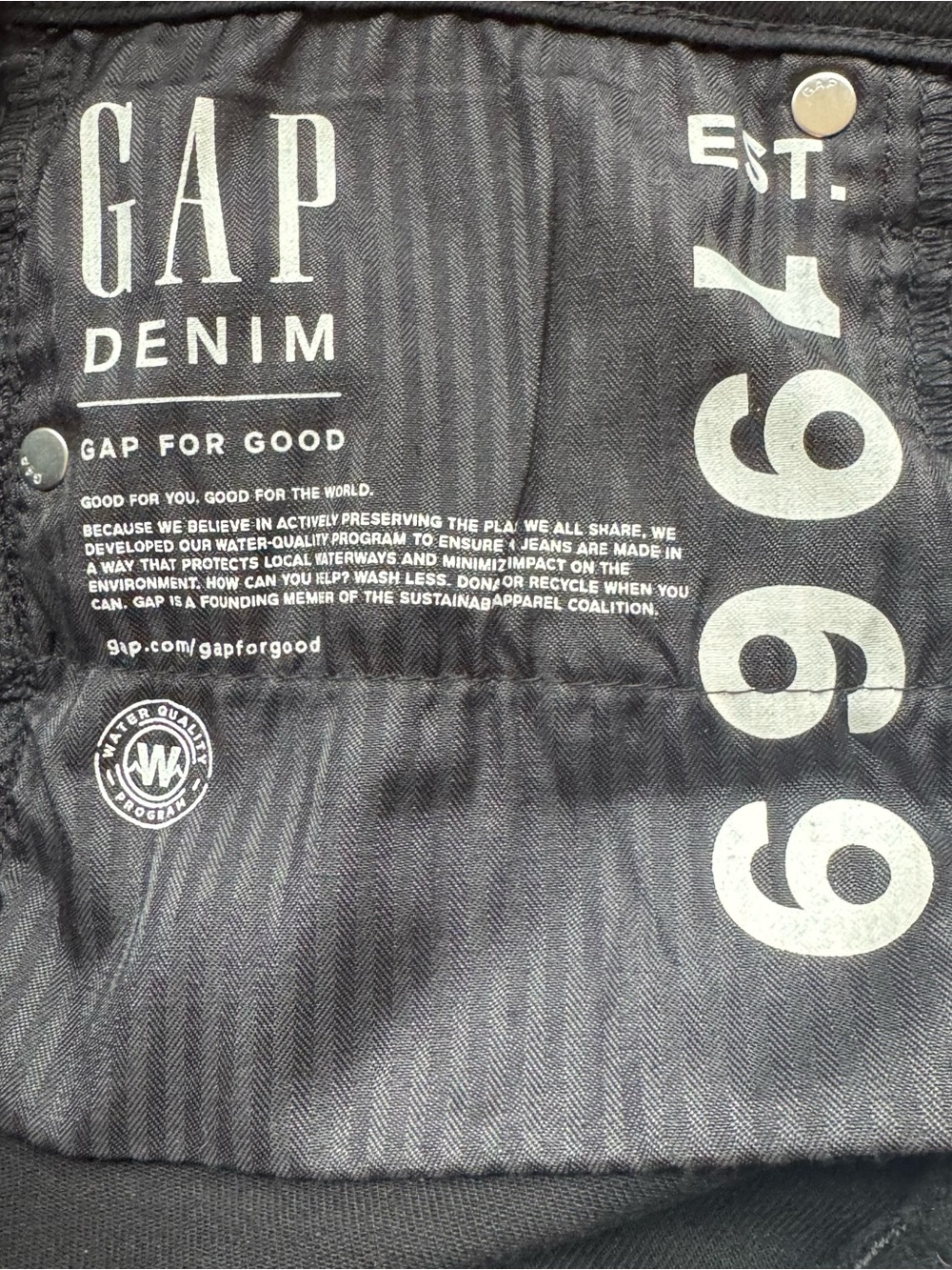 GAP Black *TRUE SKINNY* Jeans  SIZE: 31    #5 - Picture 5 of 6